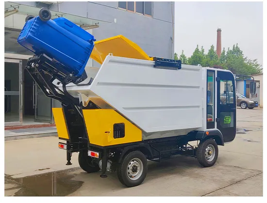 Les fabricants professionnels fournissent des camions à ordures de construction de taille moyenne avec conteneurs