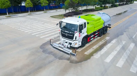 Camion balayeuse de nettoyage Agile Dongfeng 8X4 avec quatre